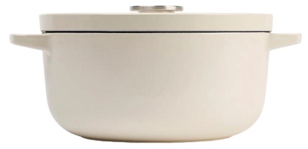 KitchenAid Öntöttvas Lábas 26cm 5.2L - Krémszínű