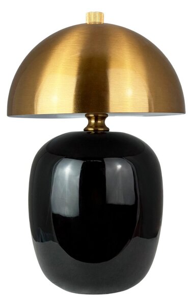 Asztali lámpa Dyberg Larsen, Manhatten, dimmable, Fekete, Nappali, Kerámia, Skandináv