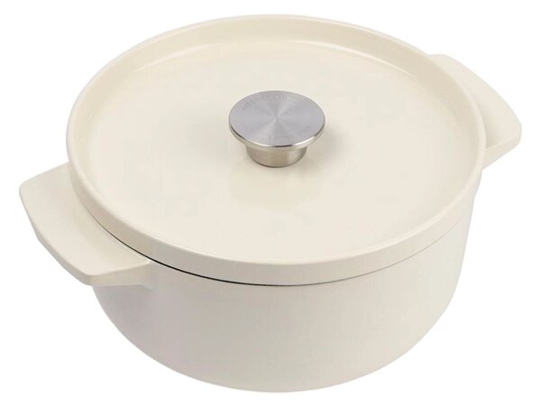 KitchenAid Öntöttvas Lábas 26cm 5.2L - Krémszínű