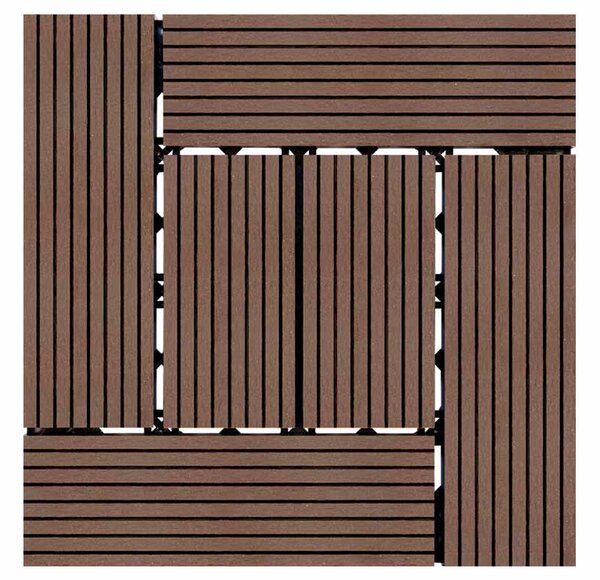 WPC csempe LEGI STYLE 30 x 30 cm, kávé