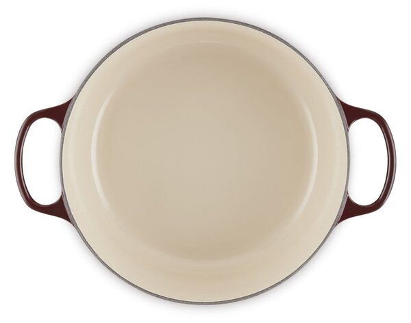 Le Creuset Signature kerek öntöttvas sütő-főzőedény, 28cm, 6,7 l, rhone