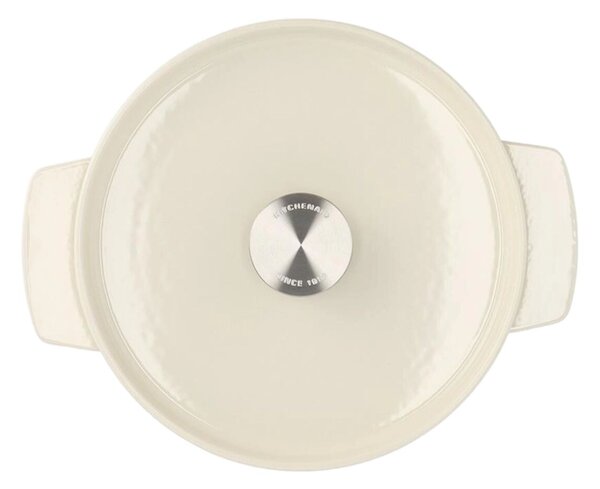 KitchenAid Öntöttvas Lábas 26cm 5.2L - Krémszínű