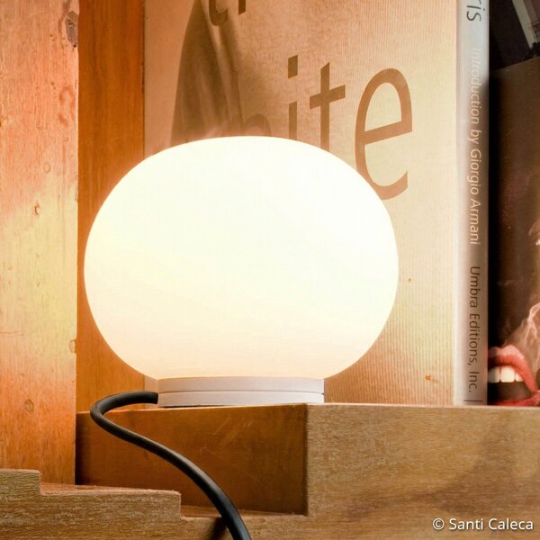 Asztali lámpa FLOS, GLO-BALL, dimmable, Fehér, Nappali, Üveg, Dizájn