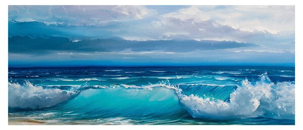 Kép - tengeri hullámok (120x50 cm)