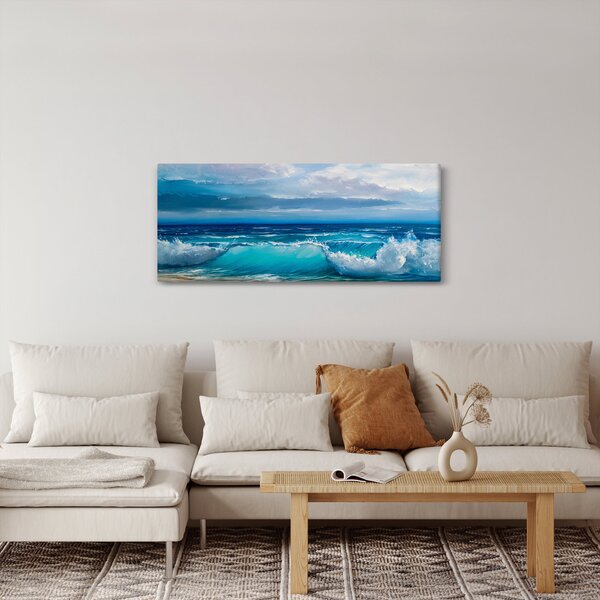 Kép - tengeri hullámok (120x50 cm)