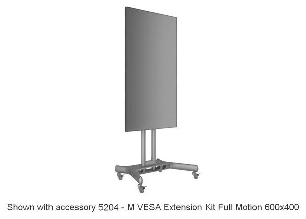 Multibrackets gurulós padlóállvány, m public floorstand basic 150 incl shelf&camera holder (32-60", max.vesa:600x400 mm) 7350073732319
