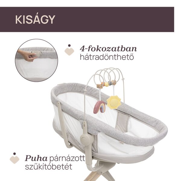 Baby Hug Armonia bölcső - asztali szék 0 - 15 kg, 0- 36 hó