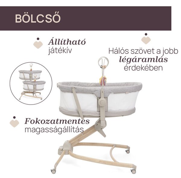 Baby Hug Armonia bölcső - asztali szék 0 - 15 kg, 0- 36 hó