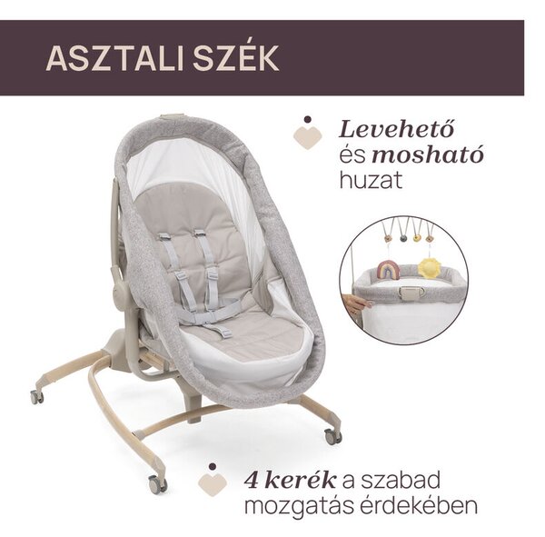 Baby Hug Armonia bölcső - asztali szék 0 - 15 kg, 0- 36 hó