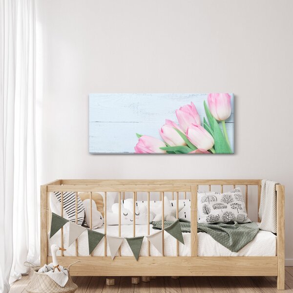 Kép - tulipán csokor (120x50 cm)