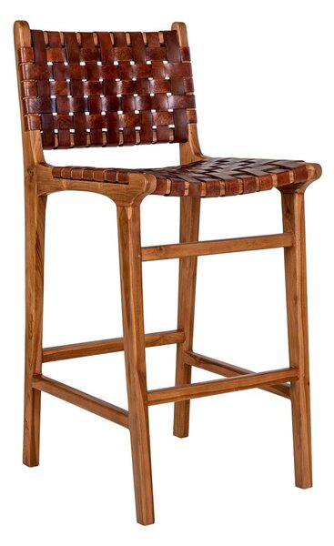 Barna teakfa bárszék 101 cm Perugia – House Nordic
