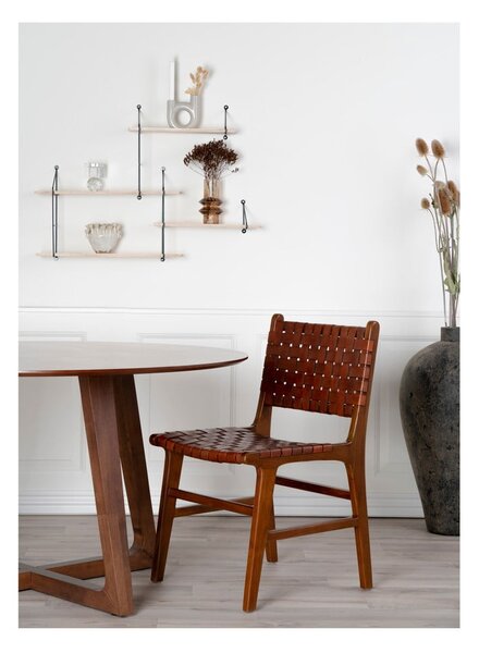 Barna teakfa étkezőszék szett 2 db-os Perugia – House Nordic
