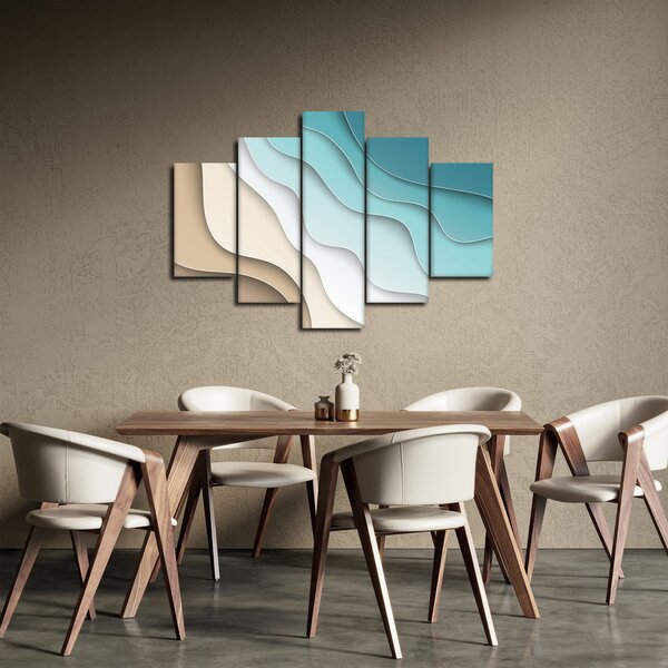Absztrakt kép a tenger partján (150x105 cm)