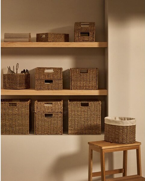 Tengerifű tárolókosár szett 2 db-os 35x25x25 cm Tossa – Kave Home