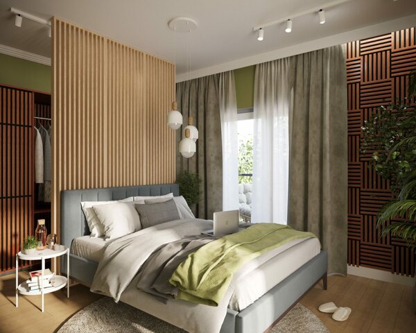 MDF válaszfal Riflaj, LDA PREMIUM, Saragossa tölgy, 275x58 cm