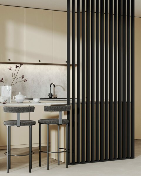 Falfestő MDF válaszfal, LDA PREMIUM, fekete, 275x58 cm