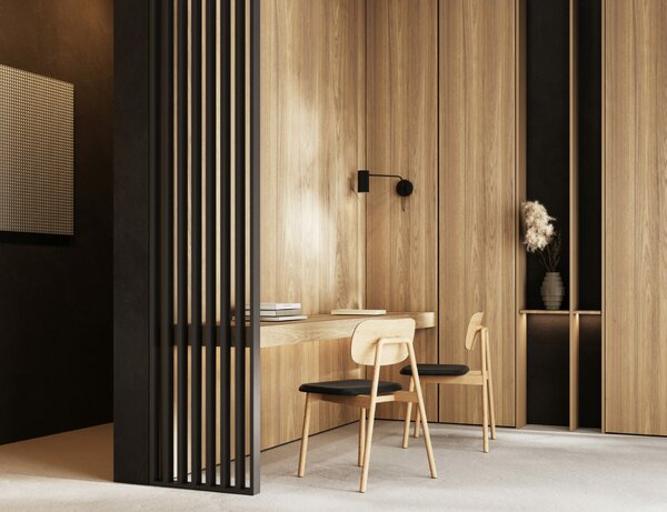 Falfestő MDF válaszfal, LDA PREMIUM, fekete, 275x58 cm