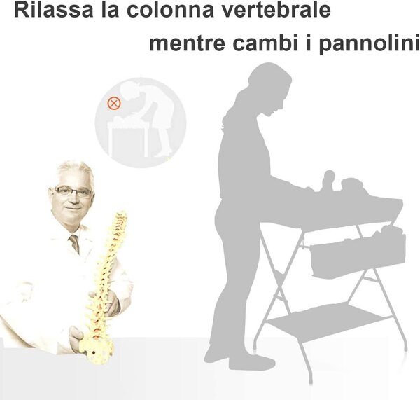 Tavalax Black pelenkázóasztal