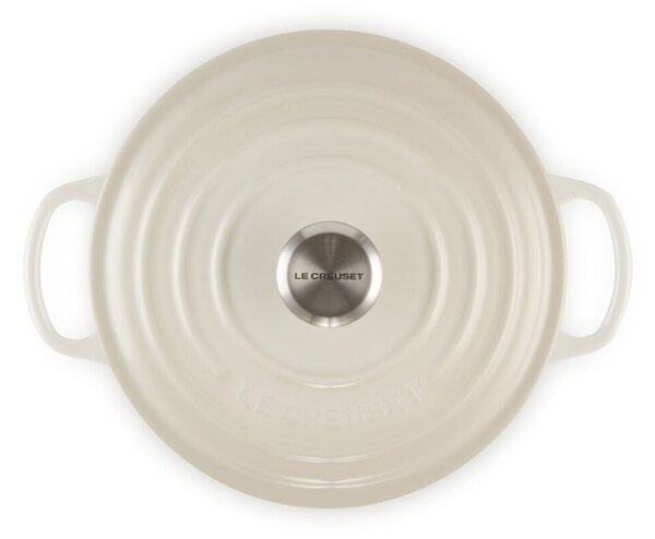 Le Creuset Signature kerek öntöttvas sütő-főzőedény, 20cm, 2,4 l, habcsók