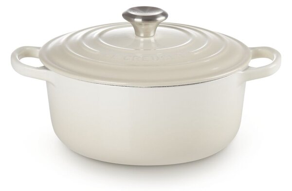 Le Creuset Signature kerek öntöttvas sütő-főzőedény, 20cm, 2,4 l, habcsók