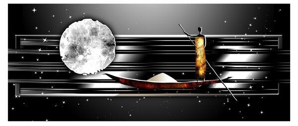 Egy őskori festmény képe (120x50 cm)