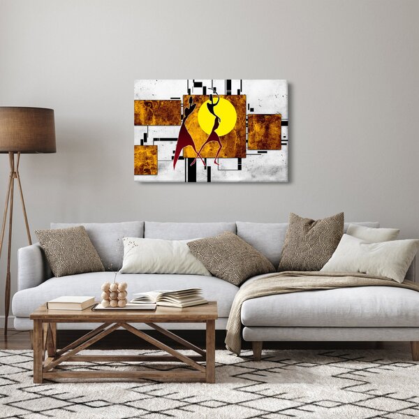 Egy őskori festmény képe (90x60 cm)