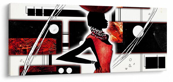 Egy ősi hölgy képének festménye (120x50 cm)