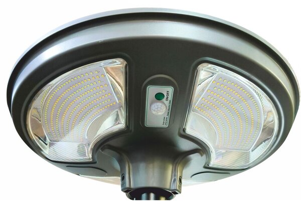 TUNGSRAM Kerti lámpa napelemes lámpatest TG-009 | 300W 4.500lm 3x színhő (CCT) mozgásérzékelő, távirányító IP65, szürke