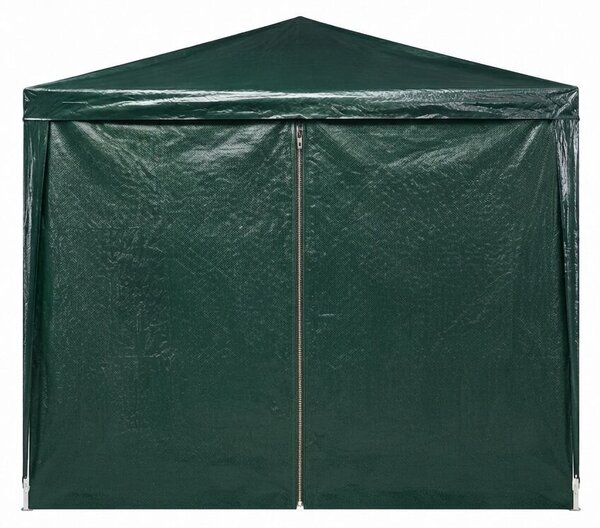 Pepita kerti pavilon 3x3m, oldalfallal - Zöld