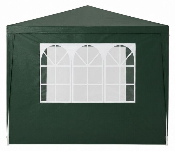 Pepita kerti pavilon 3x3m, oldalfallal - Zöld