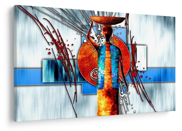 Egy ősi ember képének festménye (90x60 cm)