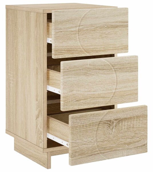 VidaXL Éjjeliszekrény 2 pcs Sonoma Tölgy 33,5 x 34,5 x 60 cm