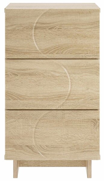 VidaXL Éjjeliszekrény 2 pcs Sonoma Tölgy 33,5 x 34,5 x 60 cm