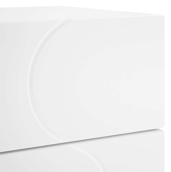 VidaXL Éjjeliszekrény 2 pcs Fehér 33,5 x 34,5 x 60 cm Szerelt Fa