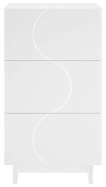 VidaXL Éjjeliszekrény 2 pcs Fehér 33,5 x 34,5 x 60 cm Szerelt Fa