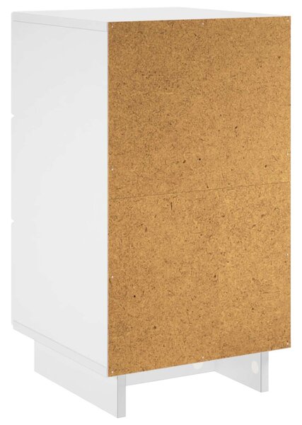 VidaXL Éjjeliszekrény 2 pcs Fehér 33,5 x 34,5 x 60 cm Szerelt Fa