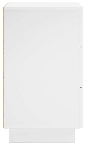 VidaXL Éjjeliszekrény 2 pcs Magasfényű Fehér 33,5 x 34,5 x 60 cm