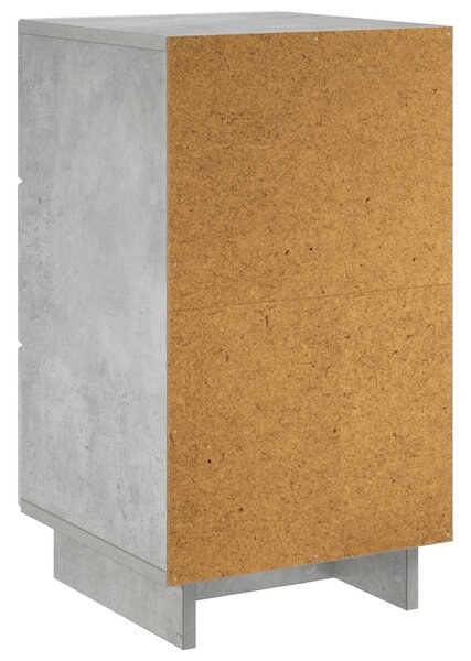 VidaXL Éjjeliszekrény 2 pcs Betonszürke 33,5 x 34,5 x 60 cm Szerelt Fa