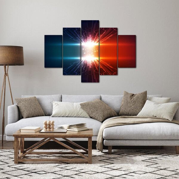 Absztrakt kép az aktív töltés (150x105 cm)
