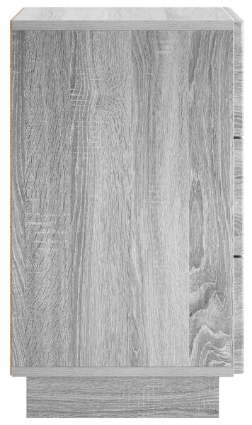 VidaXL Éjjeliszekrény 2 pcs Szürke Sonoma 33,5 x 34,5 x 60 cm