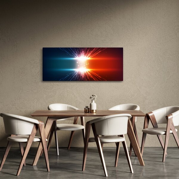 Absztrakt kép az aktív töltés (120x50 cm)