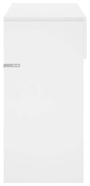 VidaXL Konzolasztal Magasfényű Fehér 96,5 x 38 x 75 cm Szerelt Fa