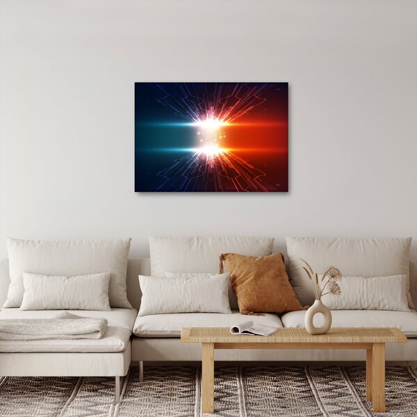 Absztrakt kép az aktív töltés (70x50 cm)