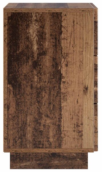 VidaXL Éjjeliszekrény 2 pcs Antik Fa 33,5 x 34,5 x 60 cm Szerelt Fa