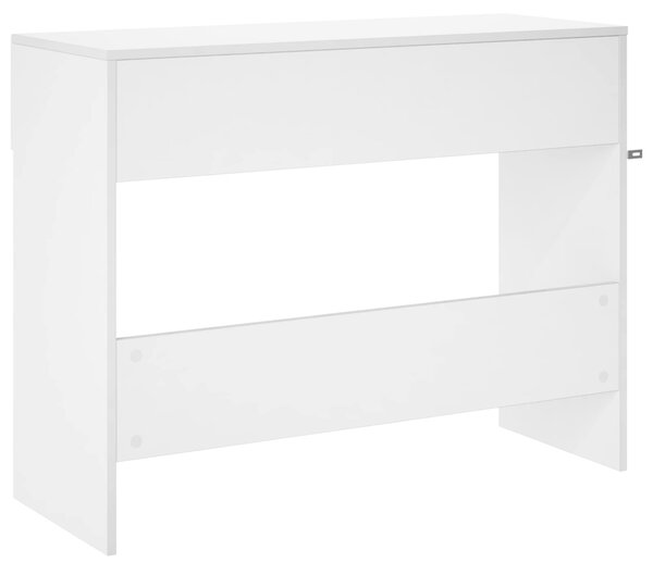 VidaXL Konzolasztal Magasfényű Fehér 96,5 x 38 x 75 cm Szerelt Fa