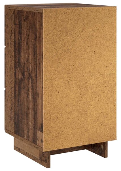 VidaXL Éjjeliszekrény 2 pcs Antik Fa 33,5 x 34,5 x 60 cm Szerelt Fa