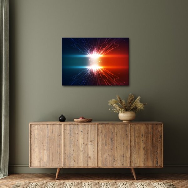 Absztrakt kép az aktív töltés (70x50 cm)