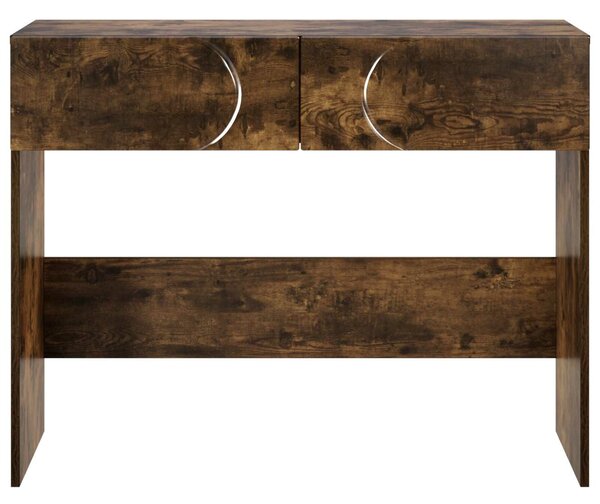 VidaXL Konzolasztal Füstös Tölgy 96,5 x 38 x 75 cm Szerelt Fa