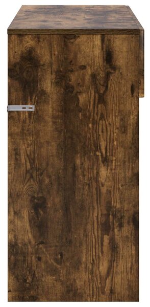 VidaXL Konzolasztal Füstös Tölgy 96,5 x 38 x 75 cm Szerelt Fa