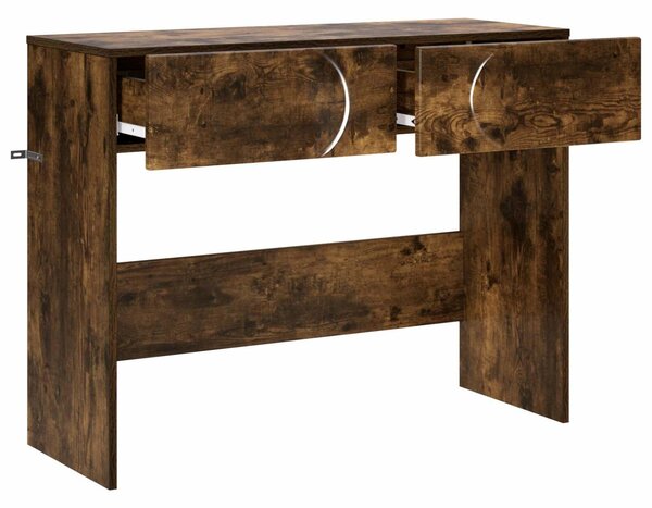 VidaXL Konzolasztal Füstös Tölgy 96,5 x 38 x 75 cm Szerelt Fa